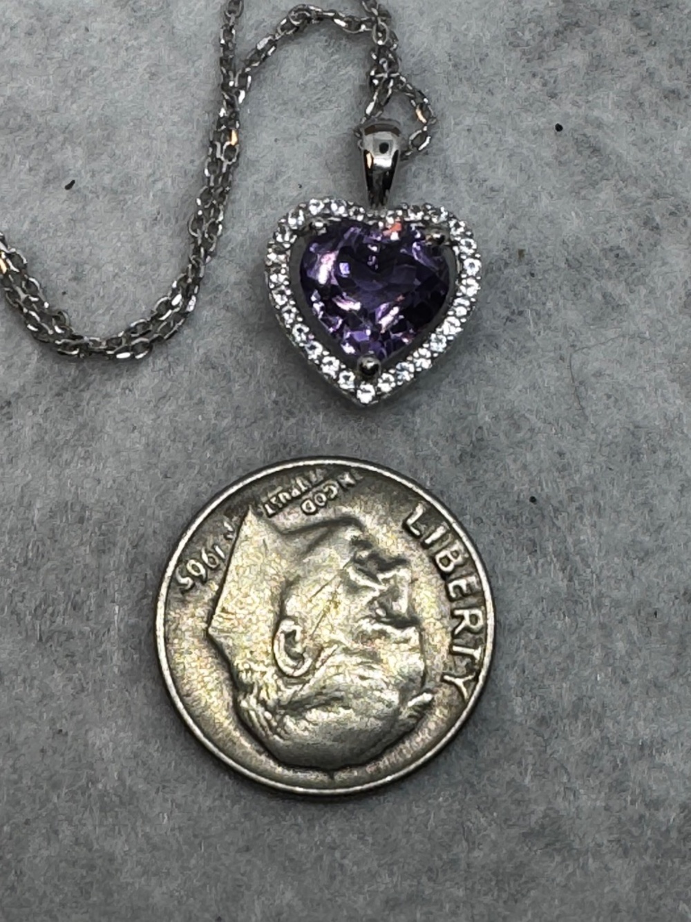 Natural Amethyst Set of Necklace Earrings and Ring - Picture 11 of 13